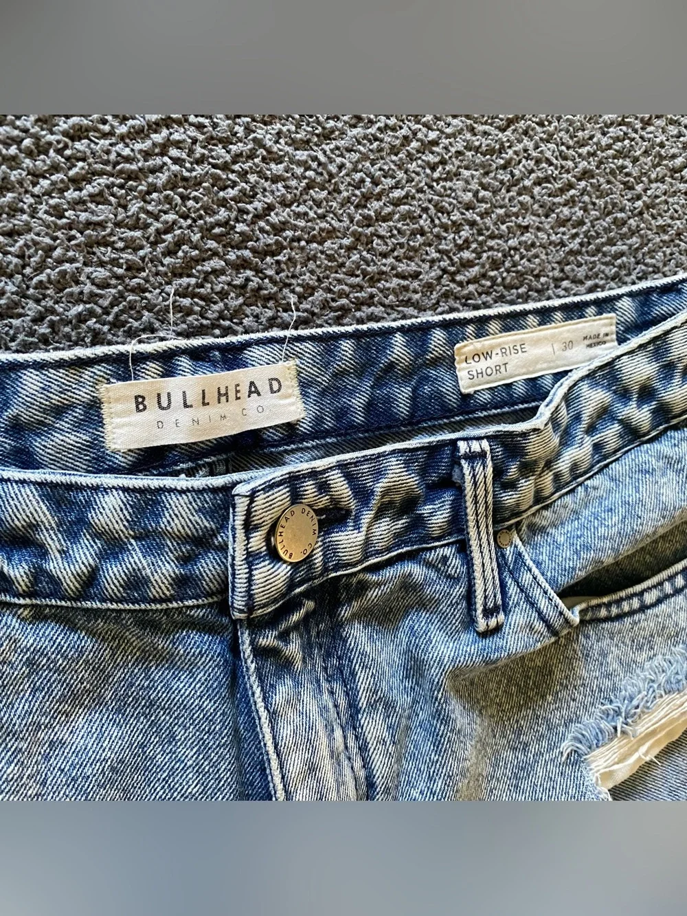 Bullhead Denim Co distressed denim jean shorts